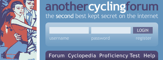 Another Cycling Forum website screenshot