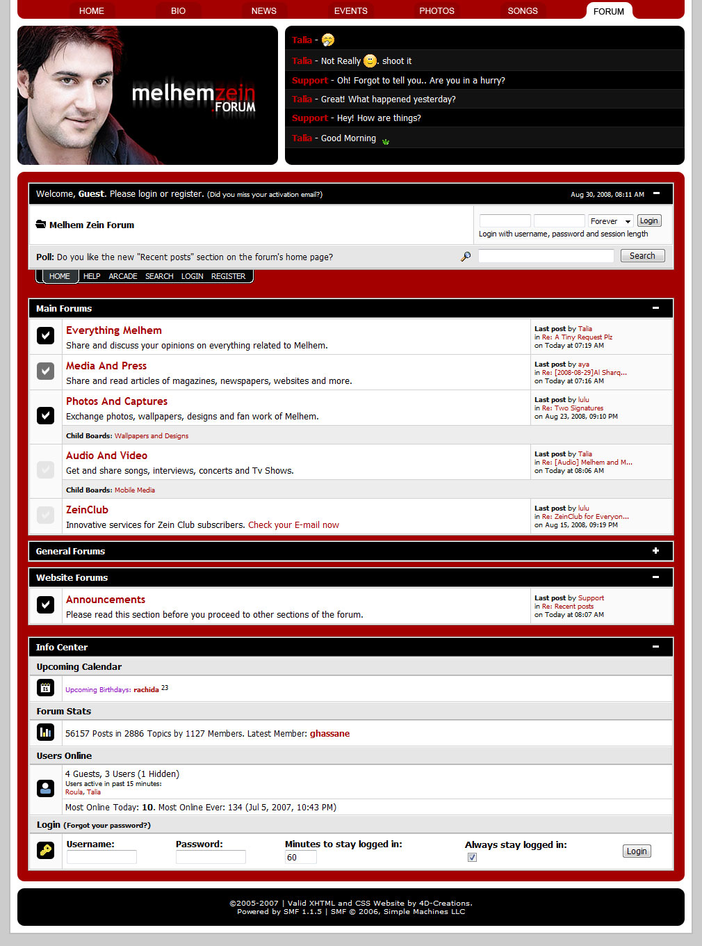 Melhem Zein SMF theme screenshot